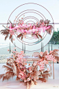 Coral wedding backdrop #coral #coralwedding #coralandpeachwedding #coralandpeach