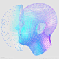 大数据人脸识别模型科技科幻AI