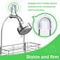 Amazon.com: SMARTAKE Hanging Shower Head Caddy, Rustproof Bathroom Shower Shelf Organizer, SUS201 Stainless Steel Storage Rack for Toilet, Bathroom and Shower Room, Silver: Home & Kitchen