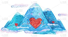 水彩插画《山之心》:感受跳动