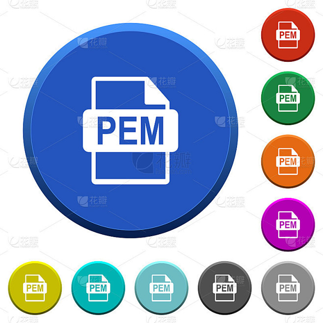 PEM文件格式斜角按钮