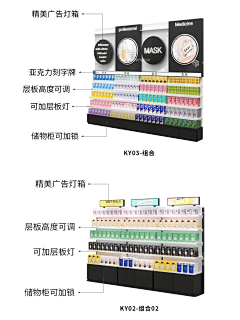 用户l8Yx7TkV采集到面膜展柜货架