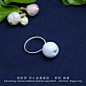 中国设计师【不华】花世界 手工注浆瓷坠 夏日的想念 茉莉戒指-淘宝网 #小清新#