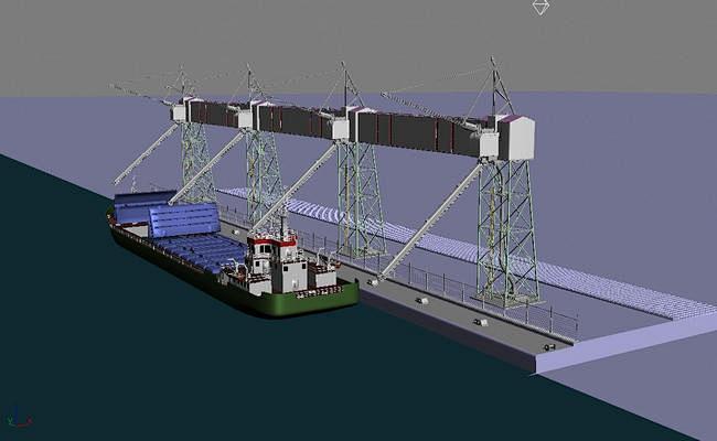 轮渡工业基础设施模型