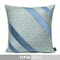 兿品|蓝色斜条纹装饰抱枕|样板间ins风现代简约风格MISS LAPIN-淘宝网
