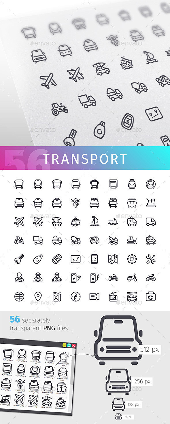 运输行图标设置图标——技术Transpo...