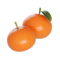 2个橘子 @到位啦UI素材 80款水果食品厨具3D图标模型