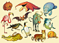 Twelve Daily Animals by *einen on deviantART
