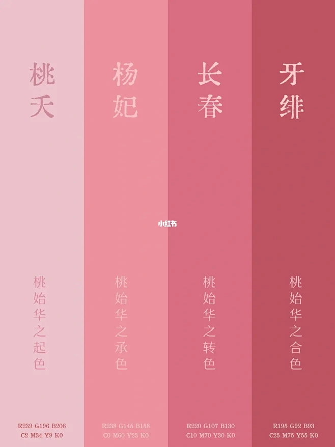 最迷人中国传统配色｜24节气配色｜同色系...