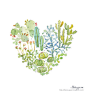 Watercolor cactus heart poster, Love heart, Cactus succulent illustration, Cactus decor, Cactus lover, Cactus art print, Cute illustration