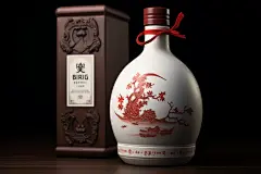 陶器酒杯酒水酒瓶白酒酒图片摄影图