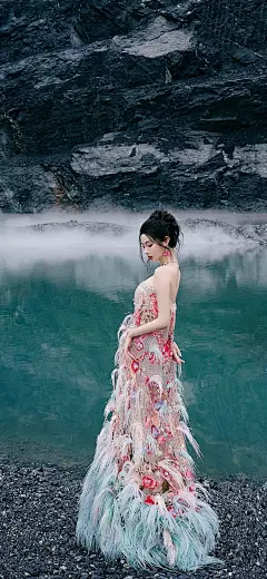 美女壁纸～王星辰，这身花裙子配上...@霁枫壁纸的动态