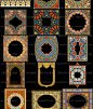 奢华伊斯兰民族风装饰图案 藤蔓花卉纹样 PNG 矢量设计素材5436-淘宝网
