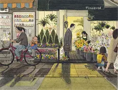 梦已开始：Kanazawa的温暖插画