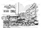 草图,都市风景,动物手,市区路,建筑结构,创造力,白色,人,条纹,城镇