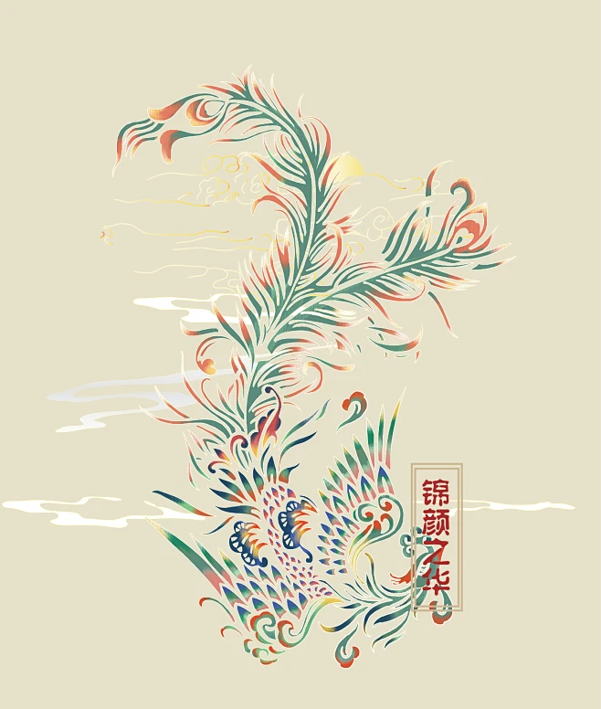 古典花纹 凤纹-花瓣网