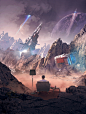 Mattepainting - Espace Culturel Leclerc, Florian de Gesincourt : Cover done for the magazine Espace Culturel Leclerc (French shopping center).