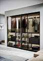 Layer, Designer Modern Wardrobes | Novamobili : Layer is a highly functional sliding door wardrobe with a contemporary look. The glass door can be in reeded or smoked glass. Find your nearest dealer.