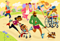 Virtual Marathon : Promotional artwork for St Barbabas Hospice fundraiser