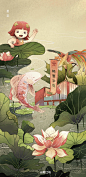 节气及节日插画海报_黄江鸟__插画师作品_涂鸦王国gracg.com