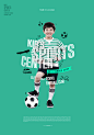 足球小子 个性版式 清新背景 人物海报设计PSD tid277t000703