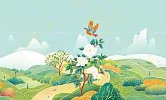 茉莉花茶包装_一百八十斤__插画师作品_涂鸦王国gracg.com