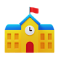 3D school building
