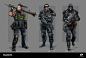Soldiers Inc: Mobile Warfare, Plarium Ukraine : Character concept art for Soldiers Inc: Mobile Warfare<br/>Created by Concept Artist Alexander Dudar<br/>© Plarium, 2016