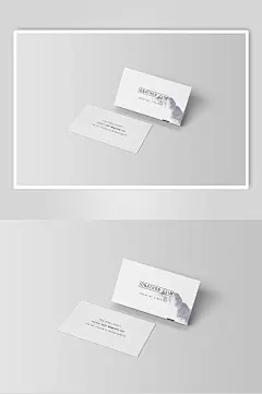 创意英文名片样机