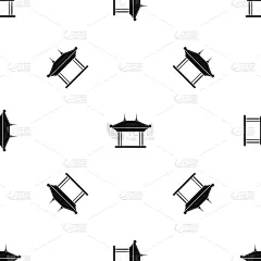 黑色,式样,宝塔,户外,几何形状,度假胜地,图像,矢量,重复,度假