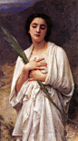 威廉·阿道夫·布格罗(William-Adolphe Bouguereau)高清作品《棕榈叶》