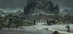 Paborn采集到水墨-山石