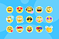 Emoji Icons : 這組 Emoji 圖片是用於八寶網路廣播平台的互動按鈕，聽眾可以透過這些按鈕來表達對節目的喜歡或支持。設計目的是希望讓這些互動給予製作人正面的鼓勵，然而站上節目類型眾多，需要更多的情緒表達，無法僅以單調的讚來做回應，因此設計了十多個較為正向情緒的表情圖案，讓製作人可以根據自己的節目來挑選合適的 Emoji。
