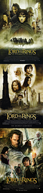 指环王三部曲 The Lord of the Rings
The Lord of the Rings: The Fellowship of the Ring (2001)
The Lord of the Rings: The Two Towers (2002)
The Lord of the Rings: The Return of the King (2003)