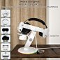 Amazon.com: CHONIMAR Charging Dock Compatibility for Oculus Quest 3/Quest 2/Quest Pro Accessories/PS5 VR2/PS4 VR/PICO3/4,Touch Switch,RGB Light Effect Vertical Charging Stand and Controller Holder. : 视频游戏