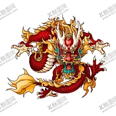 山海经神兽 【酷图网】山海经神兽,手绘龙凤,神兽,动漫插图,psd国潮,游戏,山海经,神话传说动物