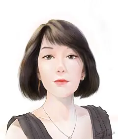 3 尝试了写实人物漫画感
