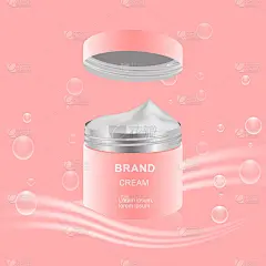 抗衰老保湿产品。产品广告模板。