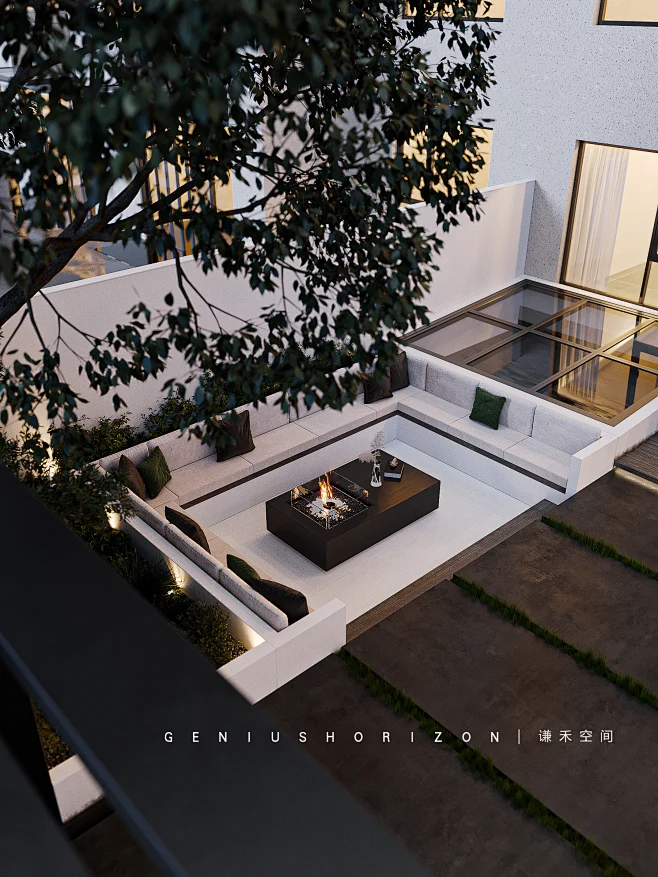 3D building Home improvement interior design model Outdoor Patio ...