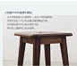 【厌式房间】设计原木实木酒吧凳黑胡桃现代简约日式无印良品文艺-淘宝网