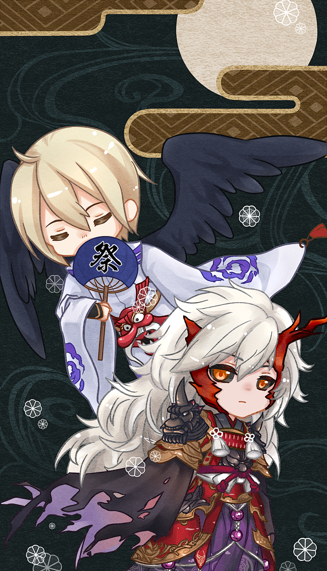 阴阳师手游茨木童子同人图插画壁纸茨狗茨半次元第一