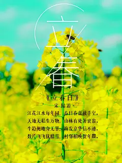 立春宣传海报设计素材