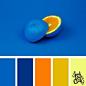 Orange and blue color scheme | 25 color palettes inspired by the PANTONE color trend predictions for Fall/Winter 2018 - Find more color palettes, mood boards and schemes at www.sarahrenaeclark.com #color #colorpalette #colorscheme