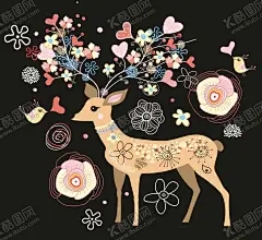 手绘卡通小鹿 【酷图网】手绘卡通小鹿,手绘小鹿,卡通小鹿,动画小鹿,卡通动物,