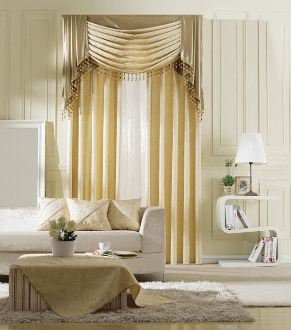 欧式客厅窗帘图片欧式窗帘效果图