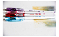韩国慕那美慕娜美Monami2057 0.38mm黑蓝红彩色水性笔中性签字笔-淘宝网