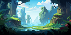AFKplayer_UD采集到Q版卡通背景