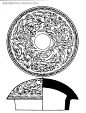 古代花鸟纹器皿图案矢量素材AI|AI设计|边框纹样|边饰纹样|传统素材|传统图案|工艺美术|工艺品|古代器皿|古代文物图案素材|古董|古老|黑白图案|黑色线条|花边纹样|花鸟纹|矢量|矢量背景|矢量花纹|矢量素材|陶罐花纹|文物|中国风|中国古典|重复