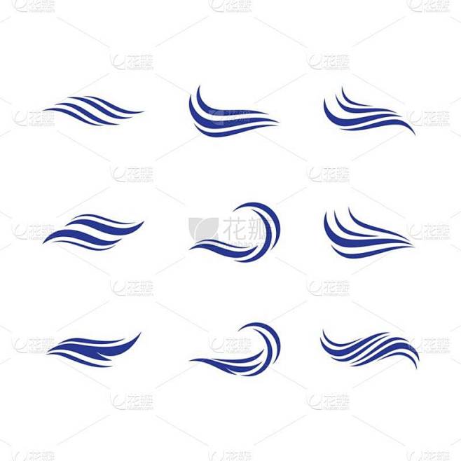 波形符号矢量图标设计