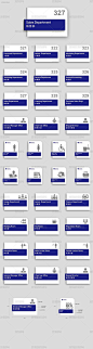 高档蓝色办公室门牌企业部门科室牌指示牌